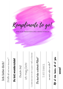 komplimente to go pink
